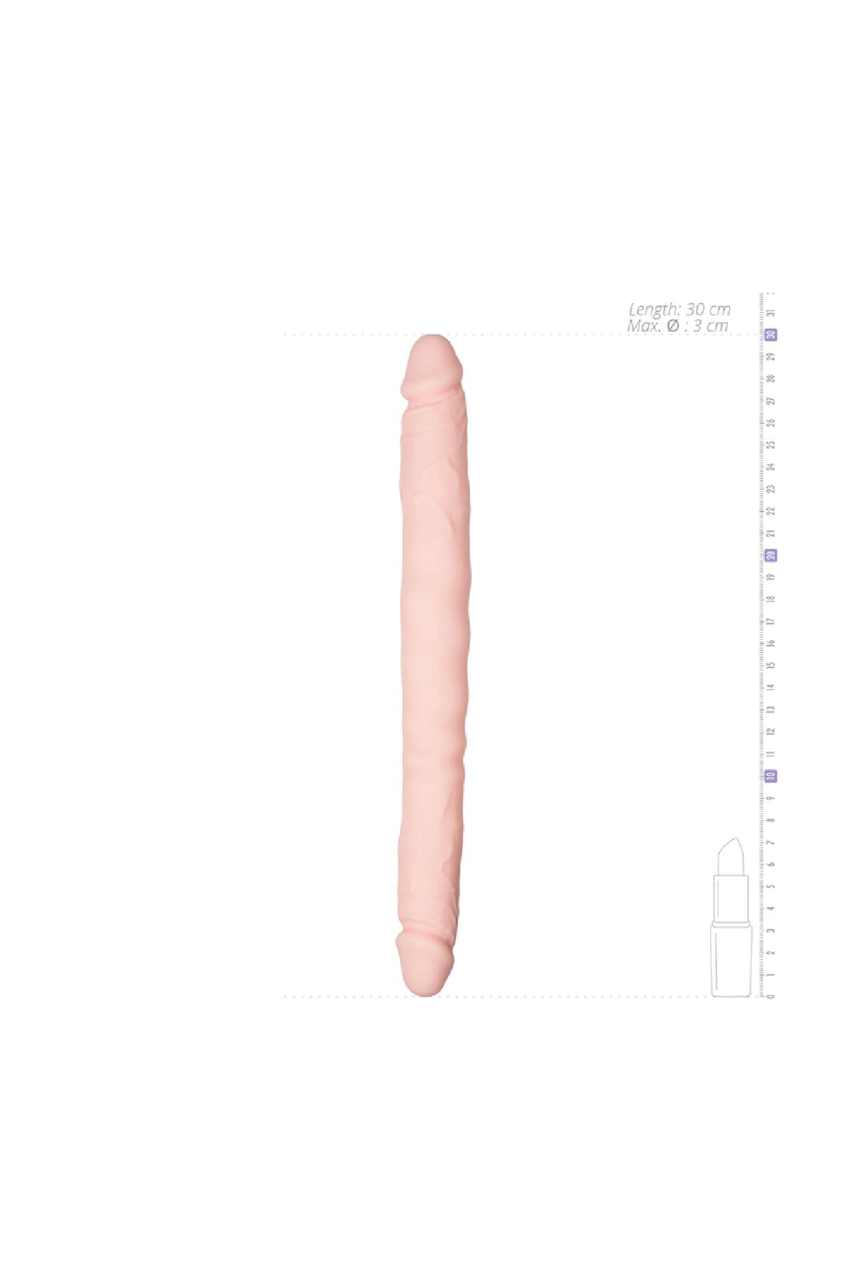 Dildo mit zwei Enden – Hautfarben