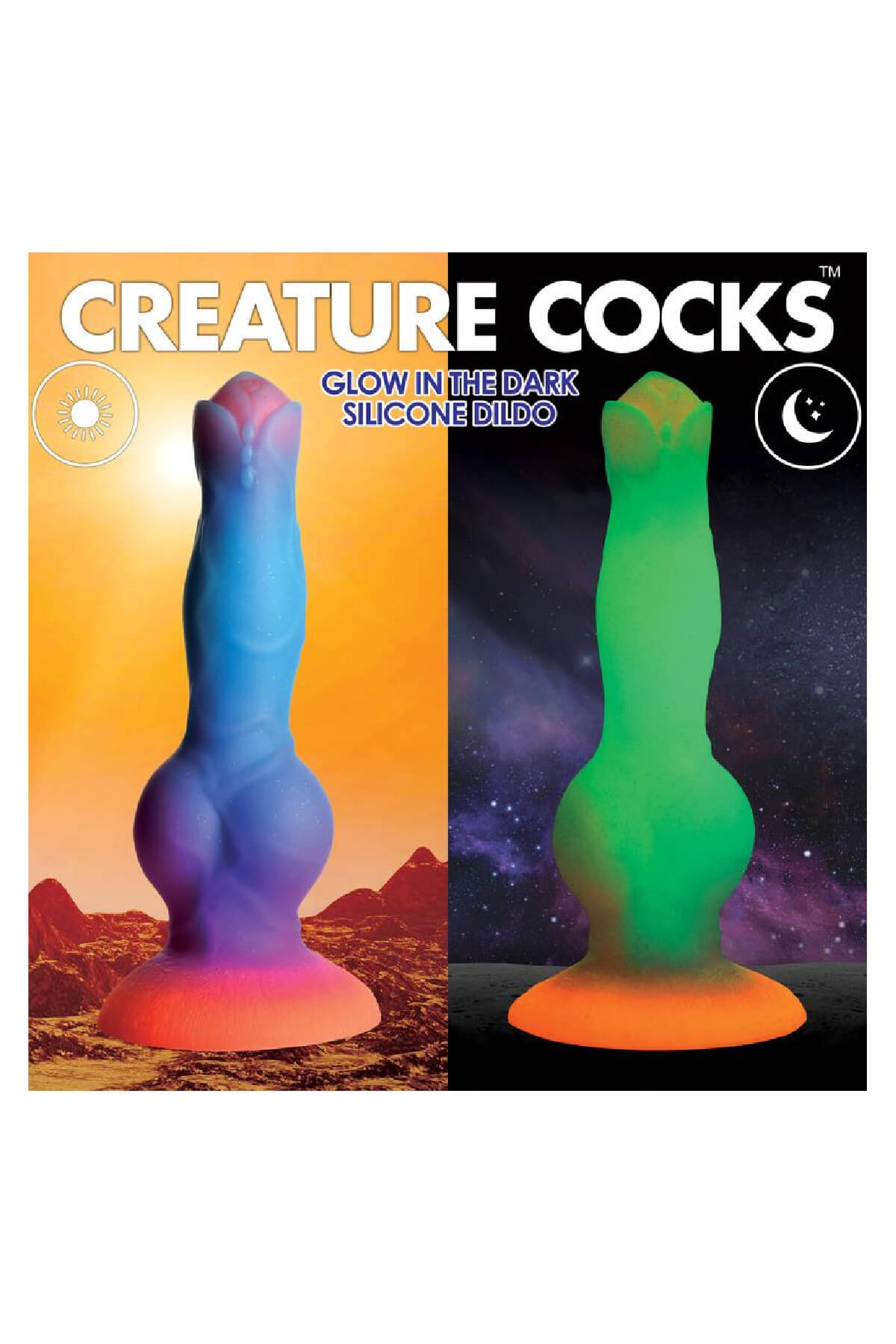 Leuchten-im-dunklen Silikon Alien Dildo