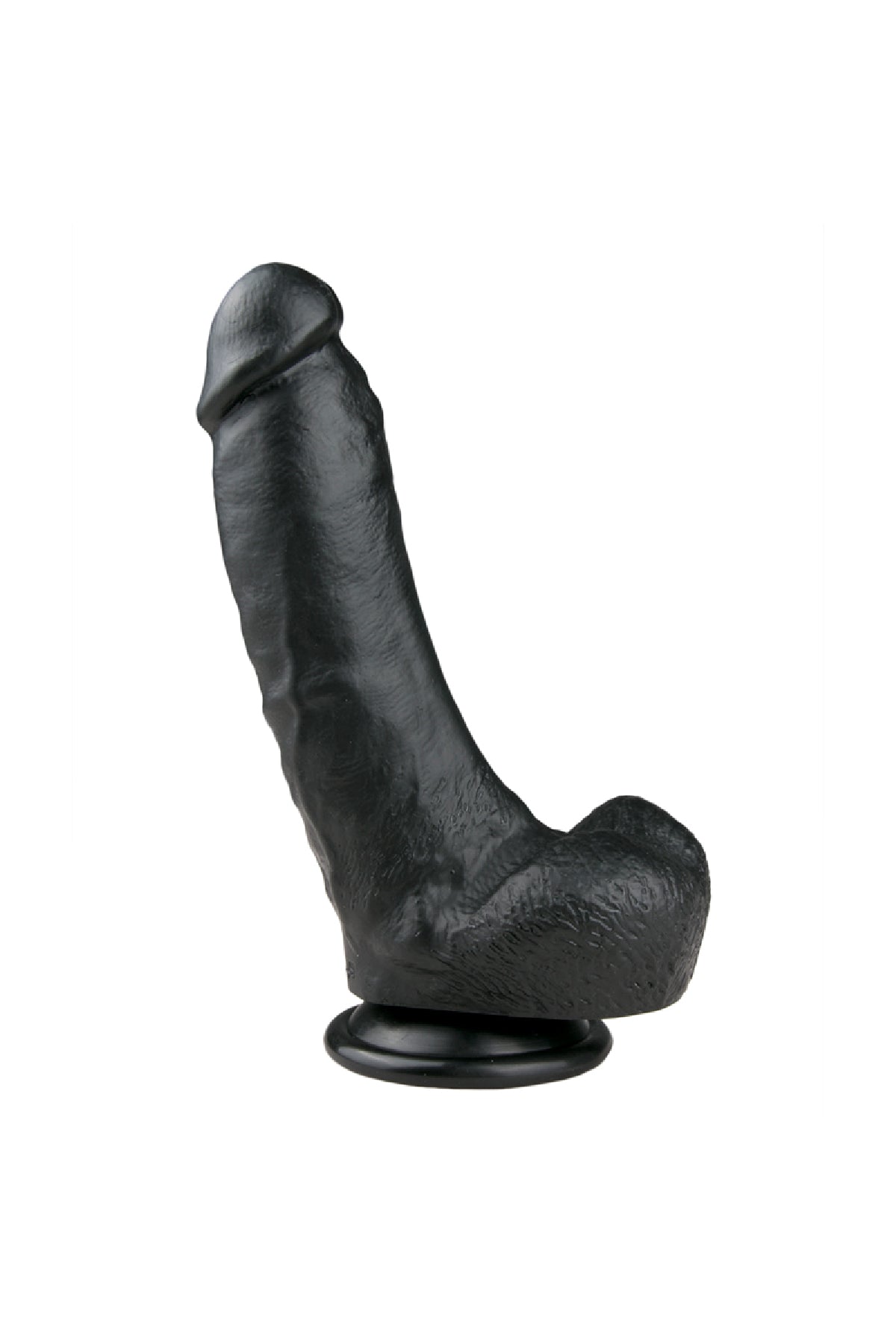 Realistischer schwarzer Dildo - 20 cm