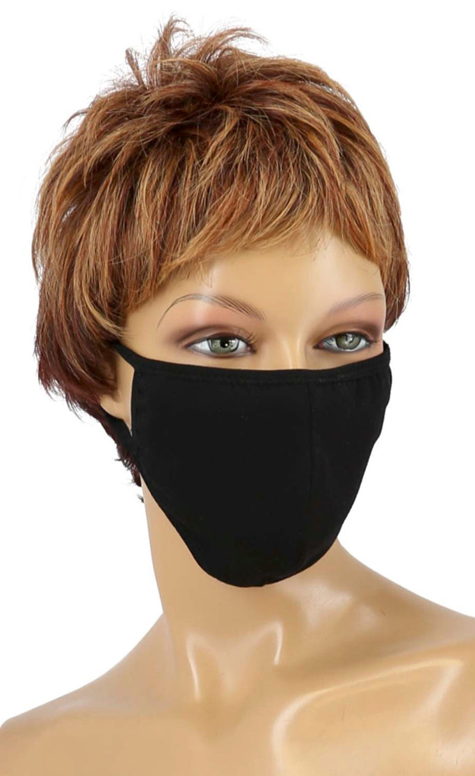 Mundschutzmaske, Schwarz