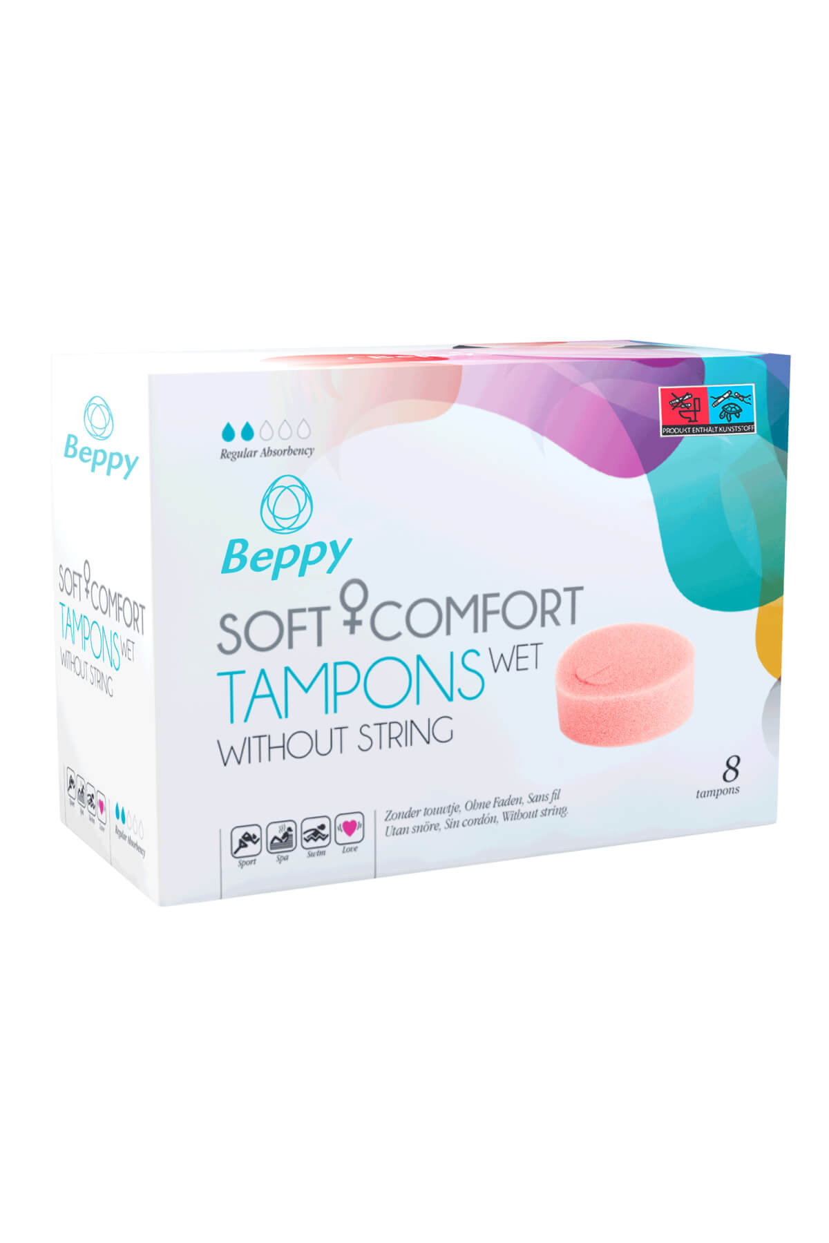 Beppy Soft-Comfort-Tampons 8er wet